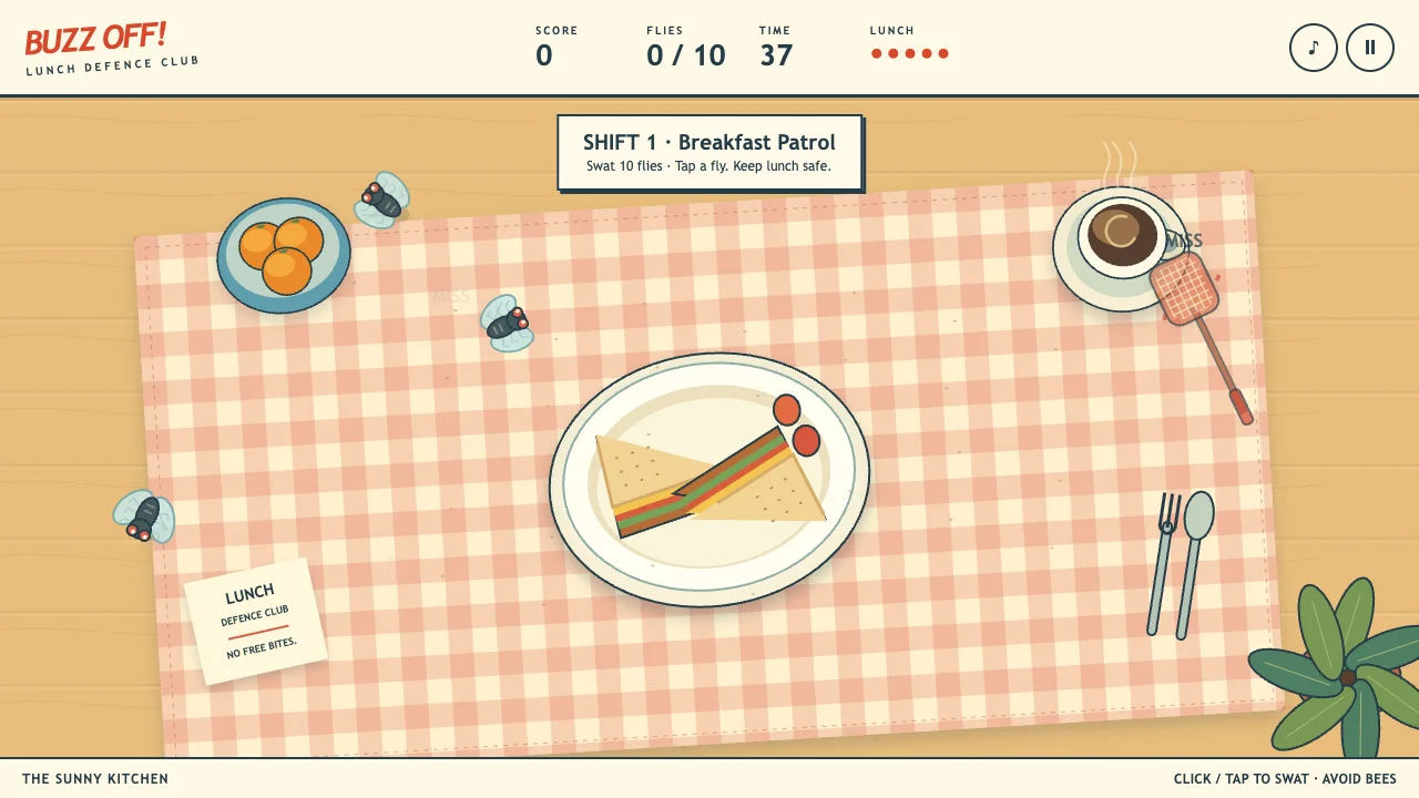 Buzz Off! gameplay