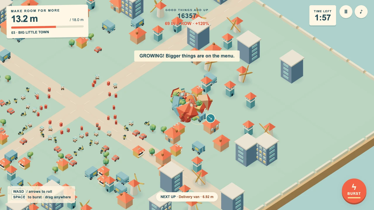 Rollup Town gameplay
