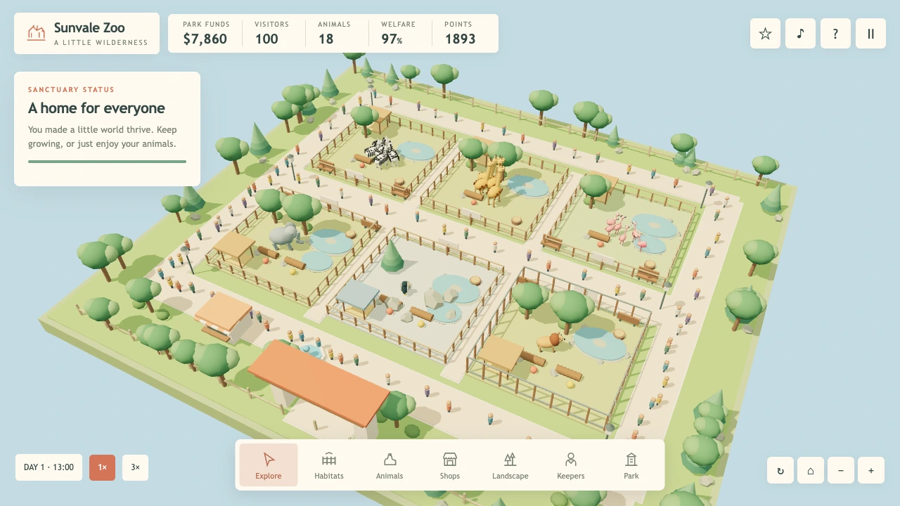 Sunvale Zoo gameplay