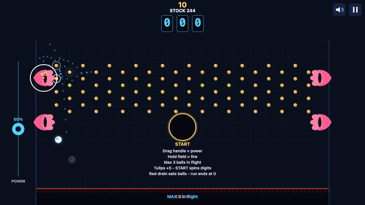 Tulip Pachinko gameplay