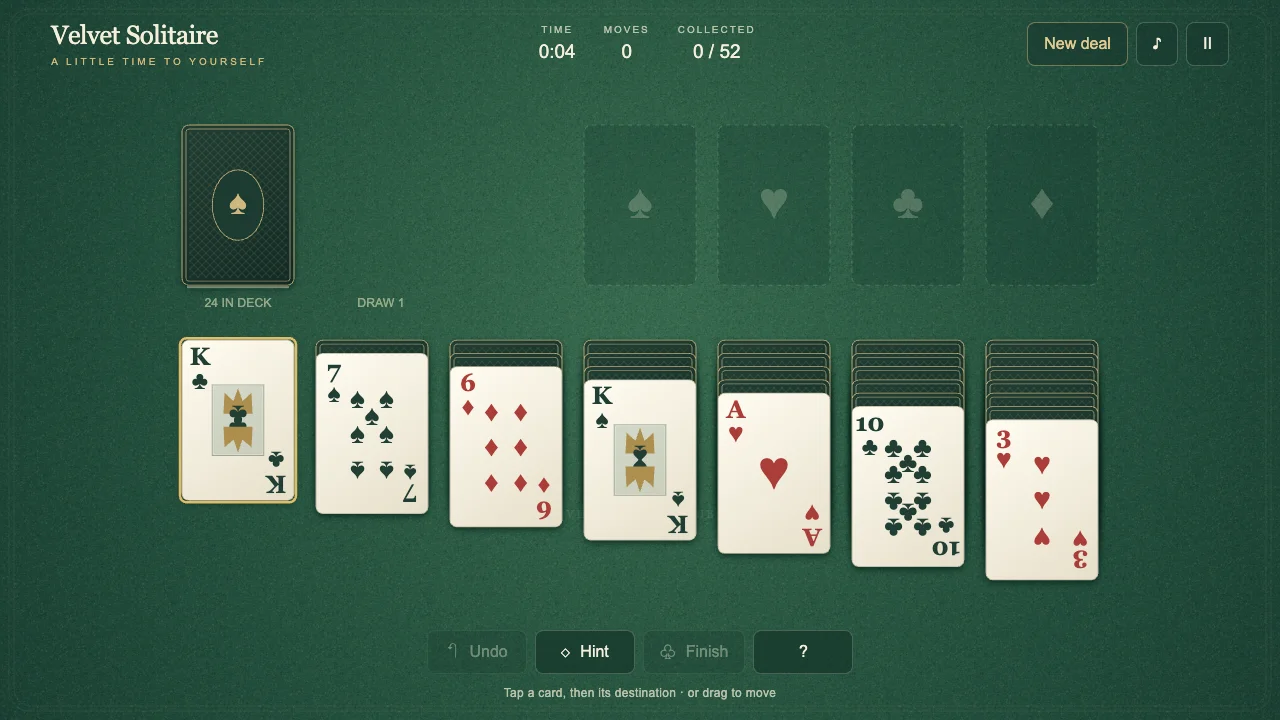 Velvet Solitaire gameplay